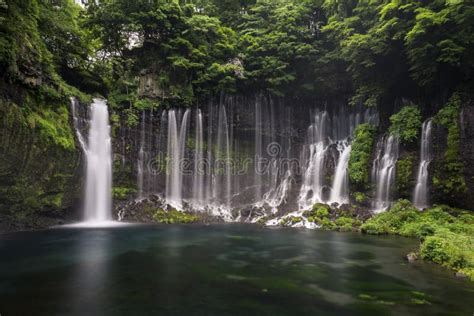 Shiraito Waterfall In Fujinomiya Japan Near Mt Fuji Stock Photo