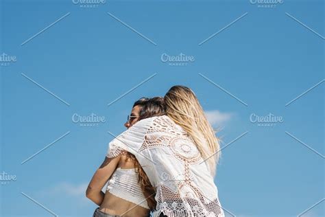 two lesbian women kissing in the old high quality people images ~ creative market