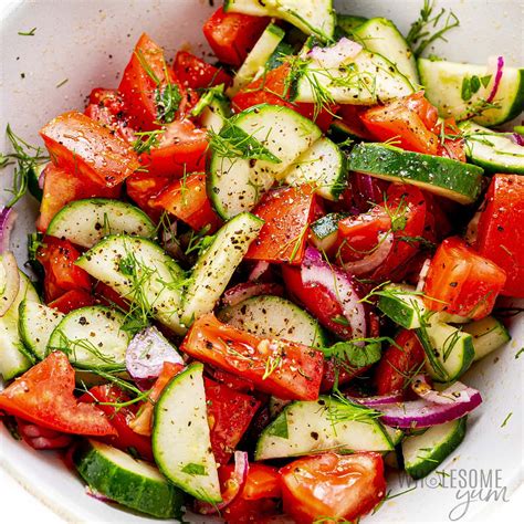 Cucumber Tomato Salad Quick And Easy Wholesome Yum