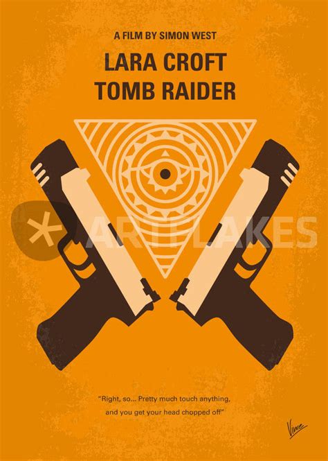 No209 Lara Croft Tomb Raider Minimal Movie Poster Digital Art Art
