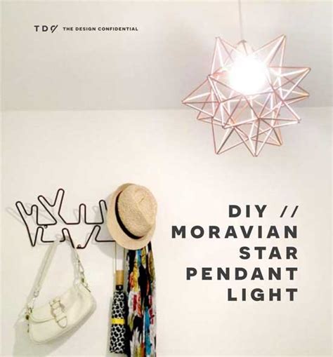 Diy Copper Moravian Star Pendant Light Fixture The Design Confidential