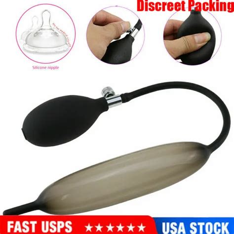 Male Inflatable Long Silicone Penis Urethral Dilator Sounds Stretching
