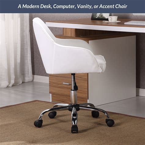 Belleze Mid Back Desk Task Office Chair Padded Seat Lumbar Support