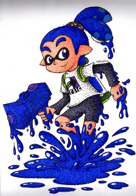 But what if they aren't straight? Inkling Boy by BoxBird on DeviantArt