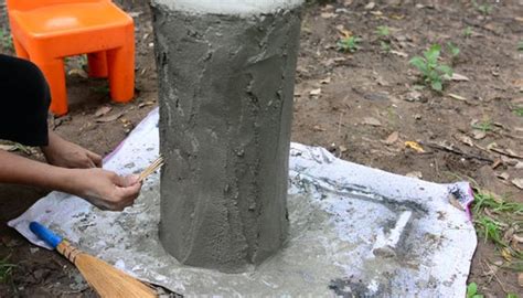 How To Make Concrete Tree Stump 8 Steps With Pictures Instructables