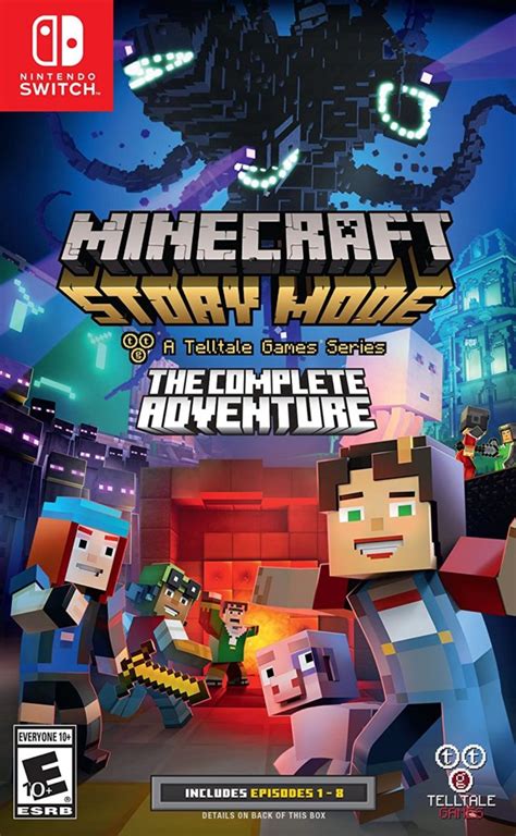 Minecraft Story Mode The Complete Adventure Switch Boxart Listed