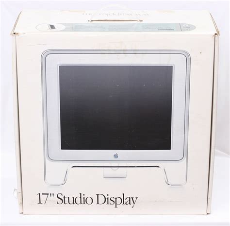 Ergonomic design, effectively reducing neck pain and eye strain caused by bowing. Vintage Apple 17" Studio Display Computer Monitor w ...