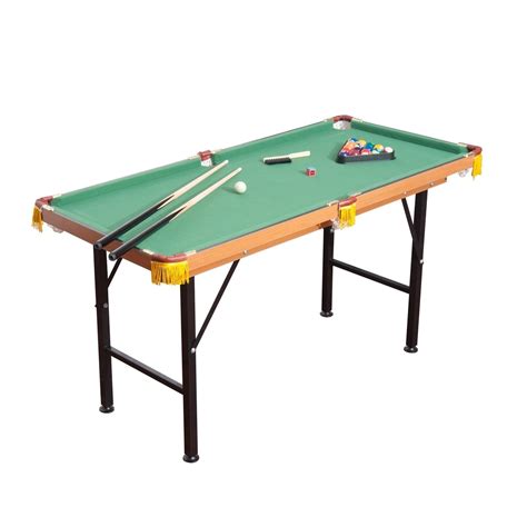 Homcom Folding Miniature Billiards Pool Table W Cues And Balls Green