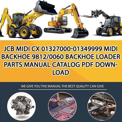 Jcb Midi Cx Midi Backhoe Backhoe Loader Parts Manual Catalog Pdf