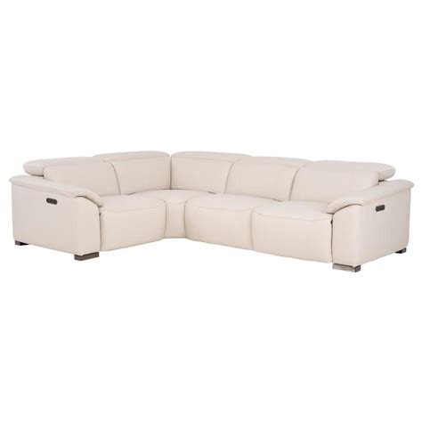 Luanne Leather Power Reclining Sectional With 4pcs2pwr El Dorado
