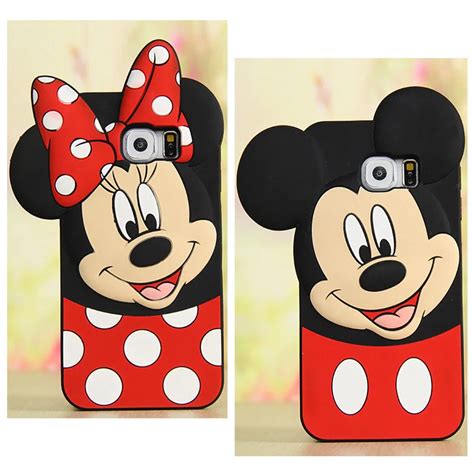 Cartoon Mickey Minnie Mouse Lovers Phone Case Soft Silicone Cover For