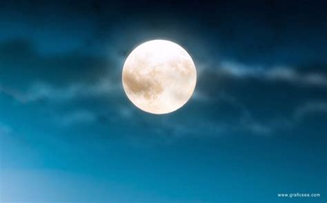 Blue Sky Full Super Moon Full Hd Free Download Images