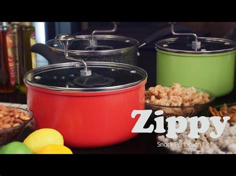 Zippy Popcorn Popper Nonstick Aluminum Red Zippy Touch Of Modern