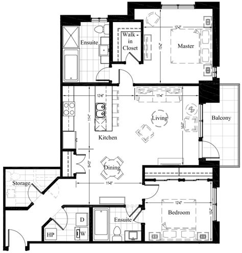 Condo Floor Plans 2 Bedroom Floorplansclick