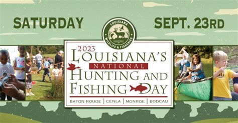 National Hunting And Fishing Day To Be Held Sept 23 Ldwf Announces