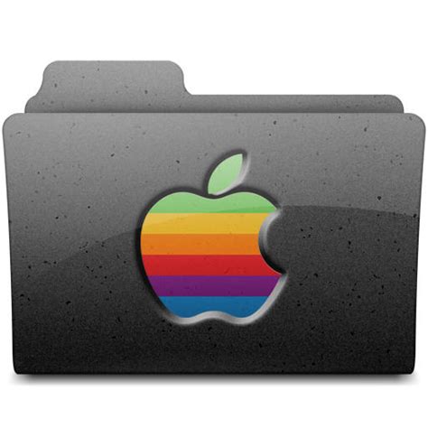 Retro Apple Folder Black By Walexm311 On Deviantart