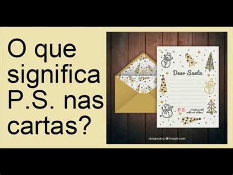 By losientojoana (darla) with 61,107 reads. O que significa P.S. nas cartas? - YouTube
