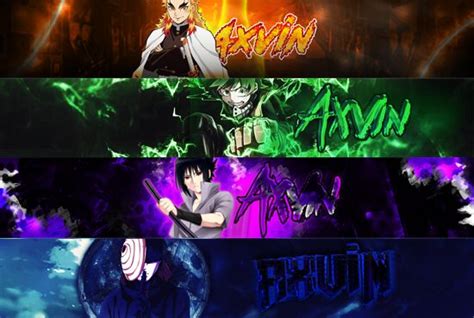 Anime Or Gaming Banner Youtube Banner Design Youtube Banners