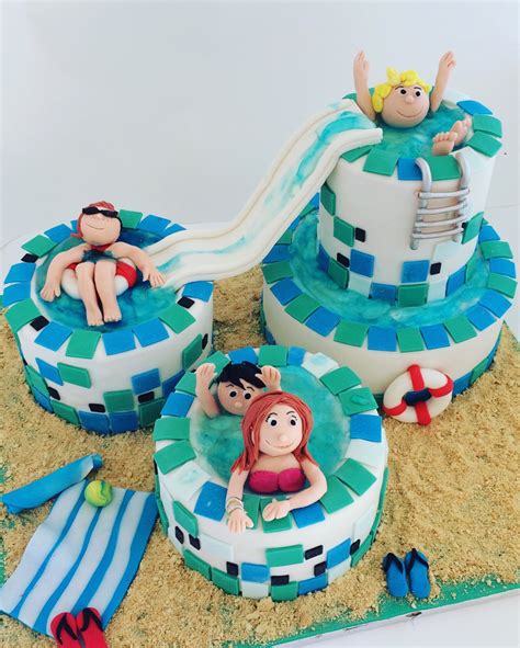 Swimming Pool Party Cake