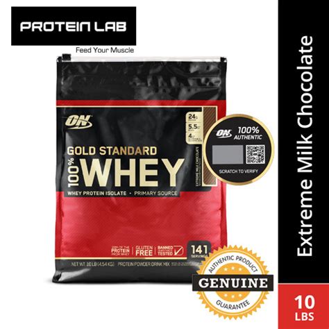Adjust the taste of your gold standard 100% whey™ by varying the amount of liquid that you use to prepare it. Optimum Nutrition (ON) Gold Standard Whey Protein 10LBS ...