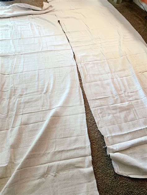 How I Turned Drop Cloths Into Curtains Easy Curtain Sewing Tutorial