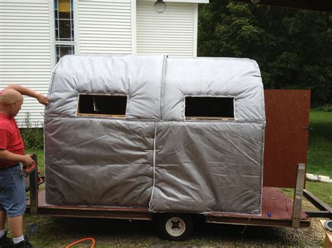Insulated Turkey Hunting Pop Up Camper Trailer Hunting Fishing