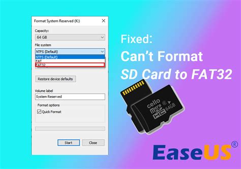 Comment Formater Une Carte Sd De 64 Go En Fat32 Aussi Simple Que 123