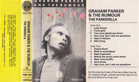 Graham Parker And The Rumour The Parkerilla 1978 Cassette Discogs
