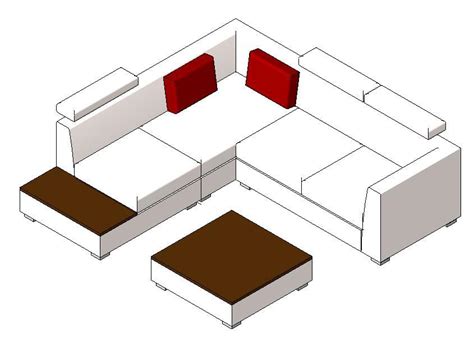 Sofa 3d Dwg Model For Autocad Designs Cad