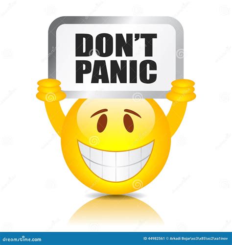 Don T Panic Sign Stock Vector Illustration Of Worries 44982561