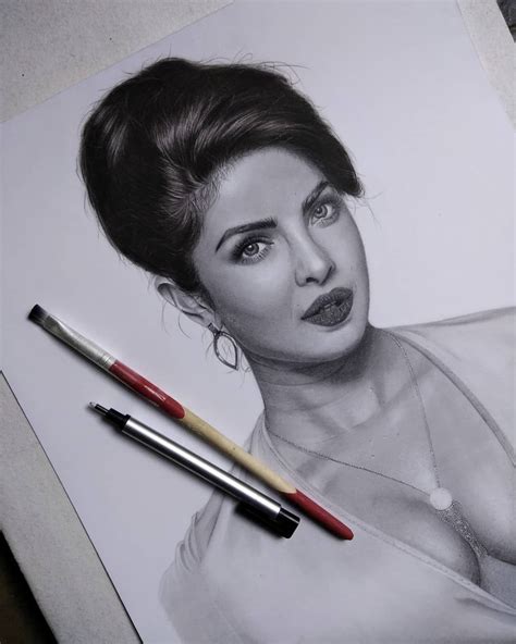 Drawing Of Priyanka Chopra Pencil Sketch By Imroz Khan Pencil Sketch