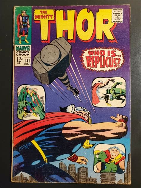 Thor 141 1967 Vgf 50 Stan Lee And Jack Kirby Replicus