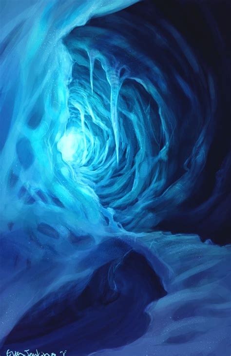 Ice Cave By Evanjenkins On Deviantart Art Ice Cave Fantasy Art