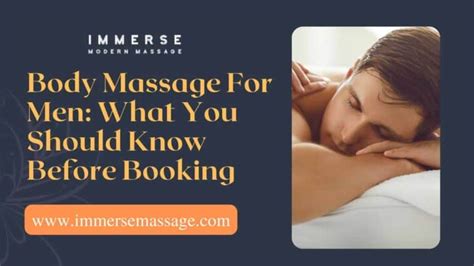 Body Massage For Men What You Should Know Before Booking