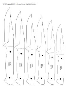 Printable knife patterns templates for amateur knifemakers. DIY Knifemaker's Info Center: Knife Patterns III