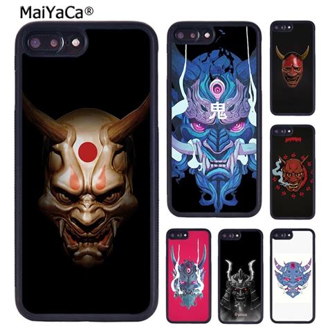 Maiyaca Japanese Oni Hannya Demon Mask Phone Case For Iphone X Xr Xs 11