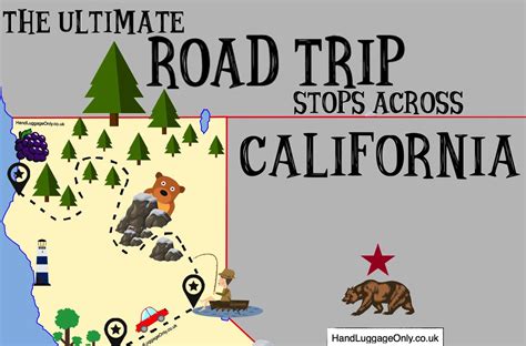 The Ultimate Road Trip Map Of Places To See In California