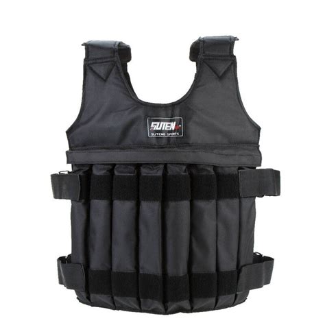 Max Loading 20kg Adjustable Weighted Vest Weight Jacket Exercise Boxing
