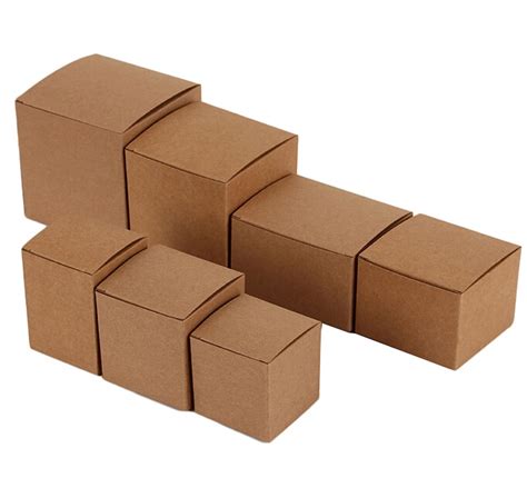 Buy Small Cube Kraft Paper T Box666cm Brown