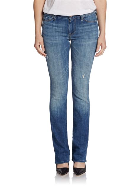 Lyst For All Mankind Skinny Bootcut Jeans In Blue