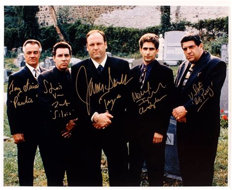 The Sopranos Cast Reprint Signed Photo Rp James Gandolfini At Amazons