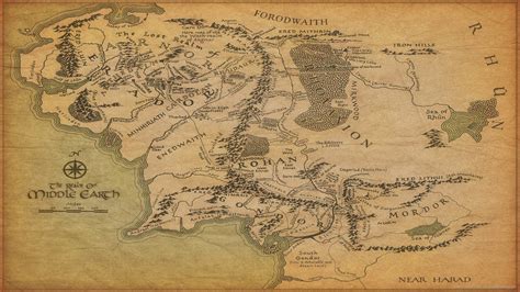 Middle Earth Map Wallpaper 48 Images