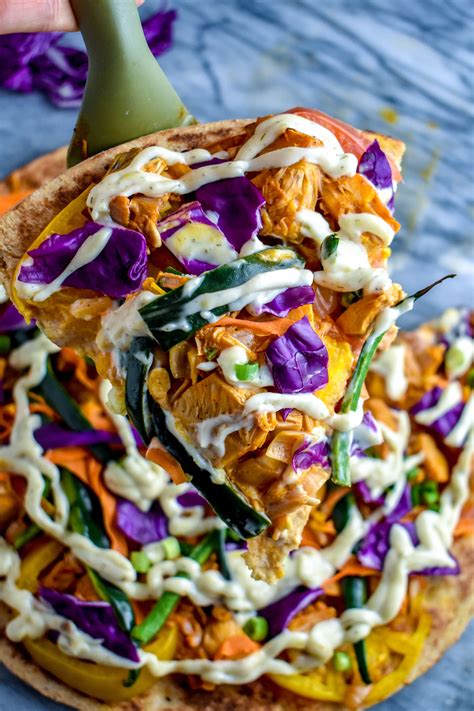 30 Minute Vegan Buffalo Chicken Wing Pizza W Blue Cheese Dressing