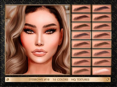 Eyebrows 18 By Julhaos From Tsr • Sims 4 Downloads