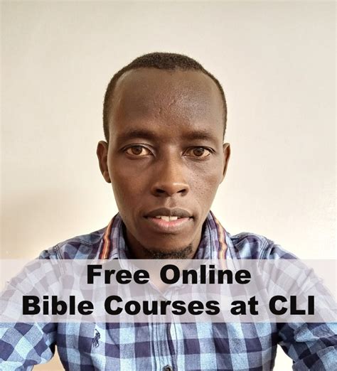 Each week we will be sharing the gospel online in a video format that can be consumed at a time of your choosing. Free Online Bible Courses at CLI - Free Higher Education ...