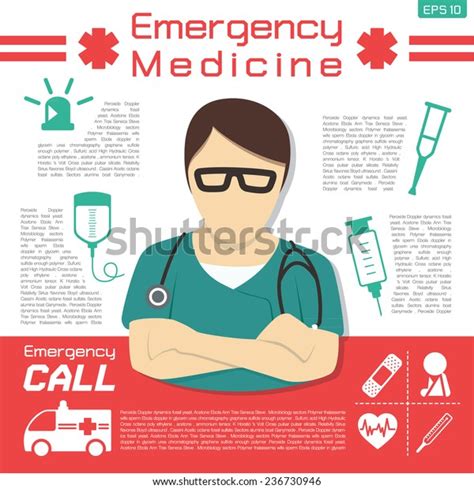Vector Set Emergency Medical Infographic Stock Vector Royalty Free