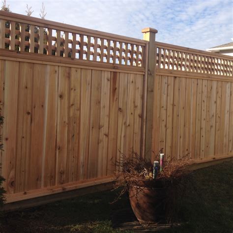 You will need to use screws and ties to attach the lattice wood pieces properly. Diagonal Lattice Cedar Fence Panels | Big Red Cedar