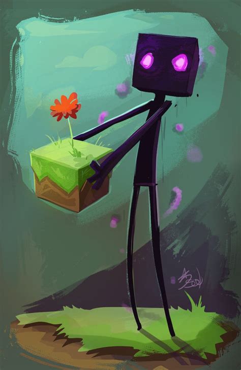 Enderman By Starsoulart Minecraft Drawings Minecraft Wallpaper Minecraft Posters