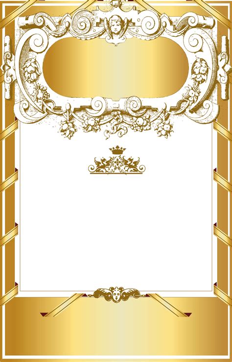 Gold Border Pattern Background Material Pattern Frame Golden