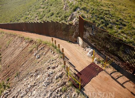 Aerialstock Aerial Photograph Of The Wall Border Fence Between Mexico